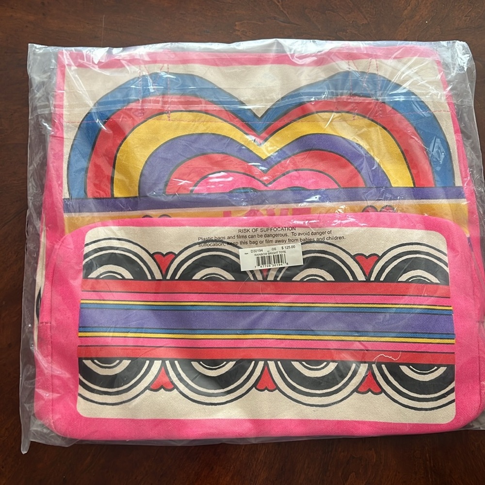 New, Brighton Rainbow Bright Tote bag with artist hand-sketched artwork - Picture 7 of 8